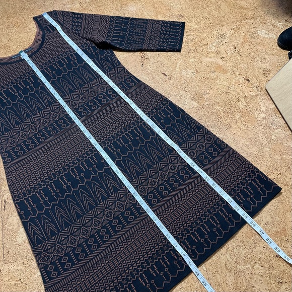 Peruvian Connection 100% Pima Cotton 3/4 Sleeve Sweater Dress Sz M - Picture 11 of 12